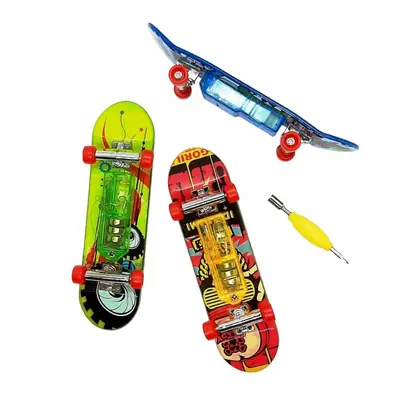 Skateboard prstový 3 ks se světlem