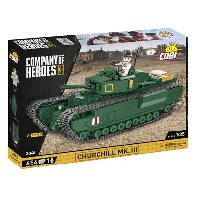 Cobi 3046 britský tank churchill mk iii - company of heroes