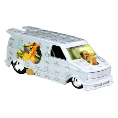 Mattel hot wheels premium disney 100 let lví král 1985 chevy astro van