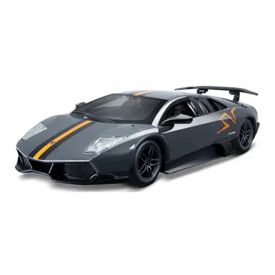 Bburago lamborghini murcielago lp 670-4 sv metallic grey 1:24