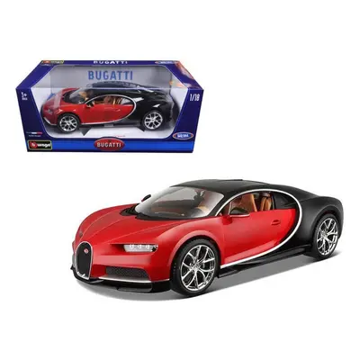 Bburago bugatti chiron red/black 1:18