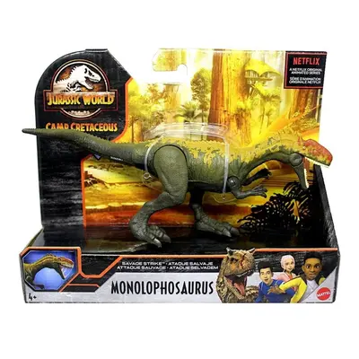 Jurský svět, dino ničitel monolophosaurus, mattel gvg51