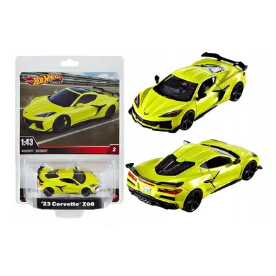 Mattel hot wheels prémiové auto 1:43 '23 corvette z06, hmd48