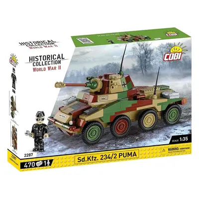 Cobi 2287 německé pancéřové vozidlo sd.kfz. 234/2 puma 1:35