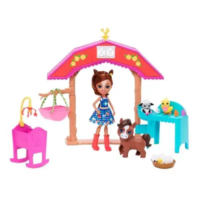 Enchantimals haydie koníková a školka na farmě, mattel gjx23