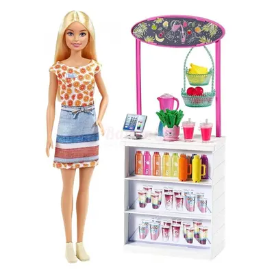 Mattel barbie smoothie stánek s panenkou, grn75