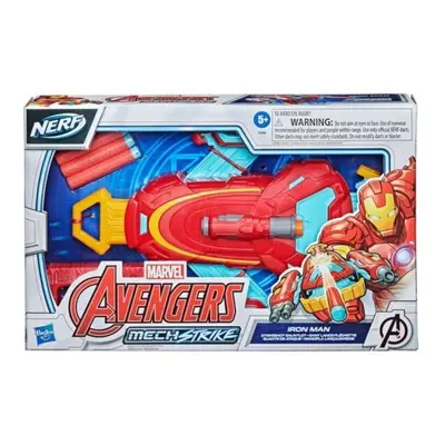 Hasbro nerf avengers mech strike iron man strikeshot galaktická rukavice