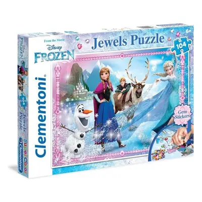 Clementoni 20133 puzzle super s ozdobami ledové království 104 dílků