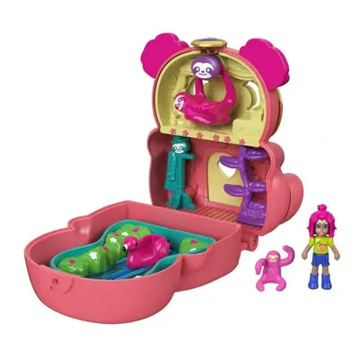 Polly pocket pudřenka s překvapením lenochod, mattel gtm59