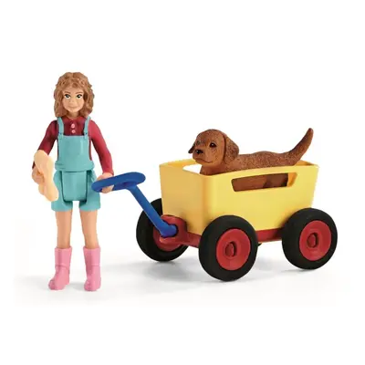 Schleich 42543 výlet s ručním vozíkem