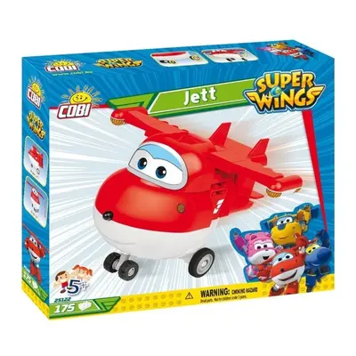 Cobi 25122 super wings světoběžník jett červené letadlo