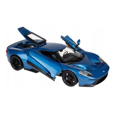 Kovový model ford gt 2017 modrý 1:24