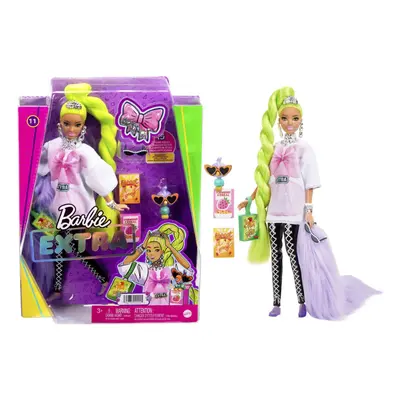 Barbie extra neonově zelené vlasy, mattel hdj44