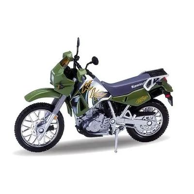 Kovový model motorky '02 kawasaki klr 650 1:18