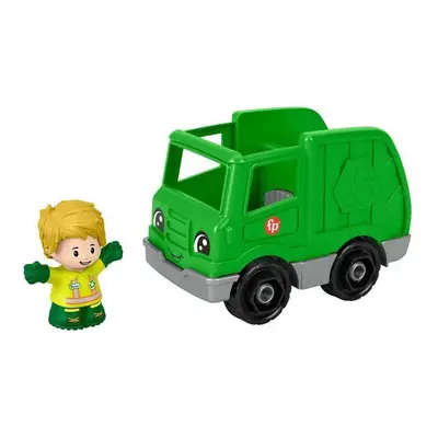 Mattel fisher price little people zelený recyklační vůz, hpx88