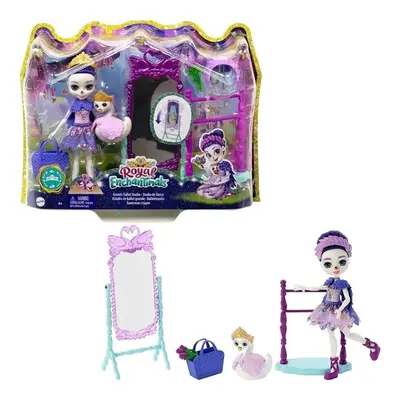 Enchantimals royal baletní studio sarely swan, mattel gyj06