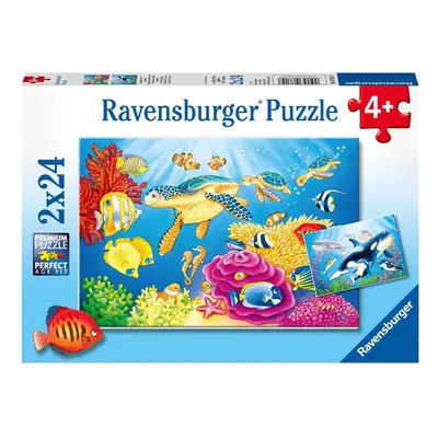 Ravensburger 07815 puzzle pod mořem 2x24 dílků