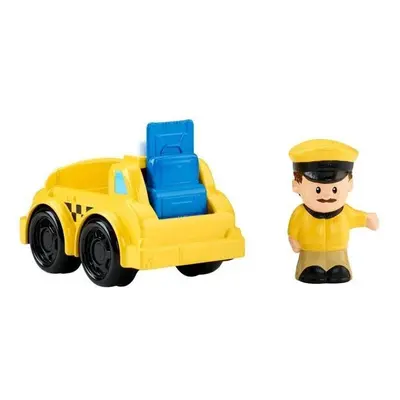 Fisher price little people taxi s řidičem, mattel cdh60