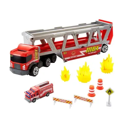 Matchbox hasičský tahač fire rescue hauler, mattel gwm23