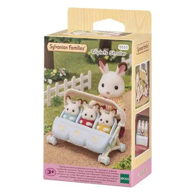 Sylvanian families 5533 kočárek pro trojčata