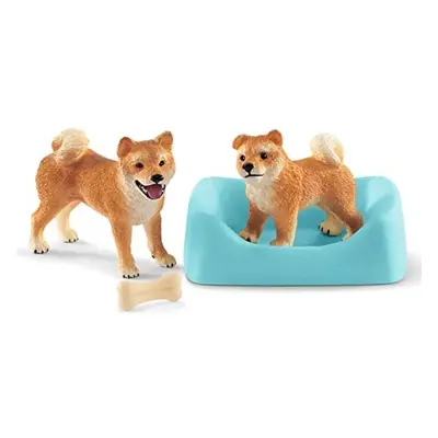 Schleich 42479 fenka a štěně shiba inu