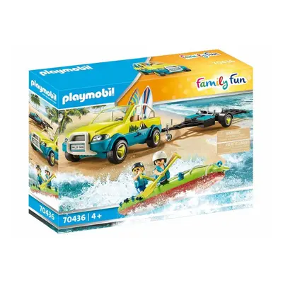 Playmobil 70436 plážové auto s přívěsem pro kánoi