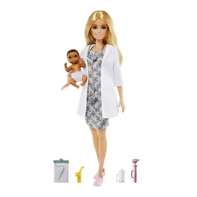 Mattel barbie první povolání doktorka s miminkem