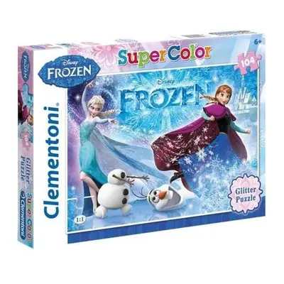 Clementoni 29712 puzzle super color glitter ledové království 104 dílků