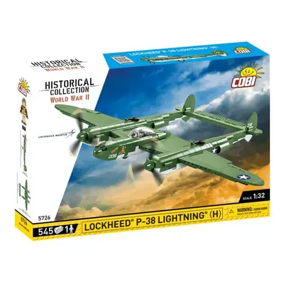 Cobi 5726 world war ii americký stíhací-bombardovací letoun lockheed p-38h lightning