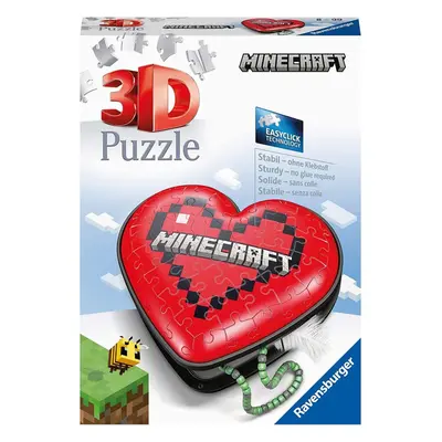 Ravensburger 11285 puzzle 3d srdce minecraft 54 dílků