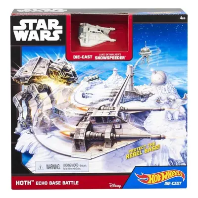 Hot wheels sw snowspeeder - bitva na planetě echo, mattel cgn34