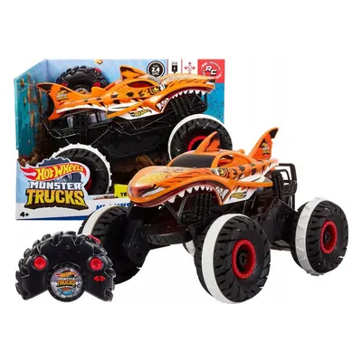 Mattel hot wheels r/c monster truck 1:15 tygří žralok, hgv87