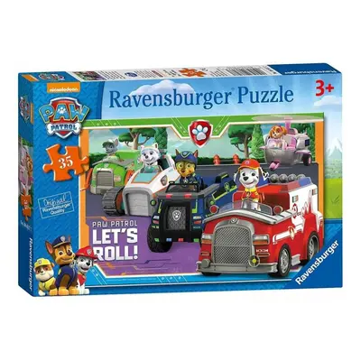 Ravensburger 08617 puzzle tlapková patrola v autech 35 dílků