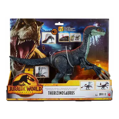 Mattel jurský svět: nadvláda, řvoucí therizinosaurus 38 cm