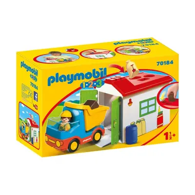 Playmobil 70184 vyklápěcí auto s garáží, vkládačka (1.2.3)