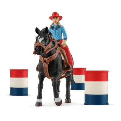 Schleich 42576 kovbojský závod kolem barelů