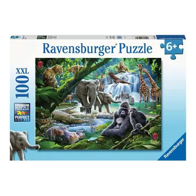 Ravensburger 12970 puzzle rodina z džungle 100 dílků xxl