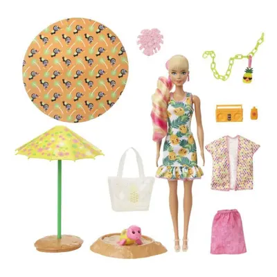 Mattel barbie color reveal panenka pěna plná zábavy ananas, gtn17