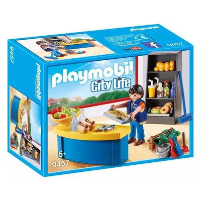 Playmobil 9457 školník a stánek s občerstvením