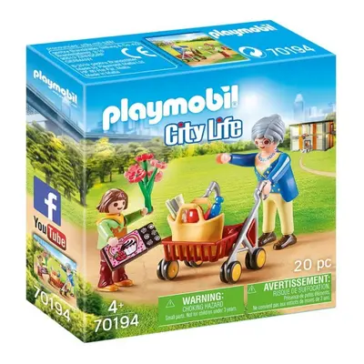 Playmobil 70194 babička s chodítkem