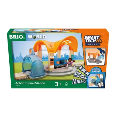 Brio 33973 smart tech sound vlaková stanice s tunelem