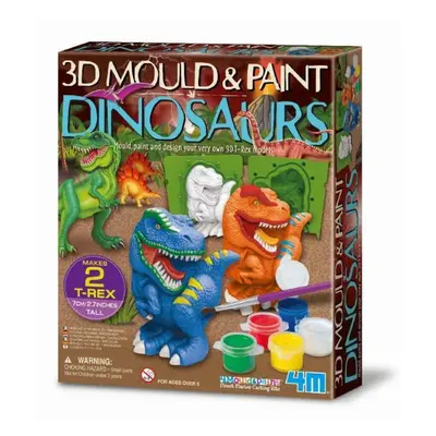 4m výroba a malování 3d dinosauři