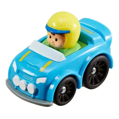 Fisher price little people mini autíčko rally modré, mattel y3702