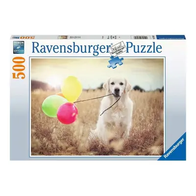 Ravensburger 16585 puzzle pes labrador s balónky 500 dílků