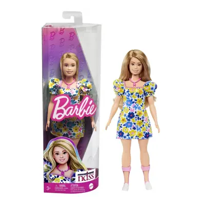 Mattel barbie modelka 208 v šatech s kytičkami, hjt05