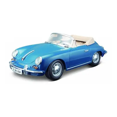 Bburago porsche 356b cabriolet 1961 blue 1:18