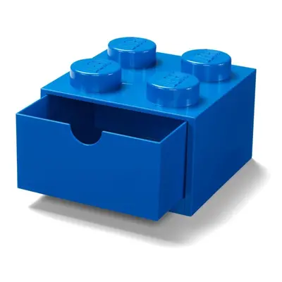 Lego® stolní box 4 se zásuvkou modrý