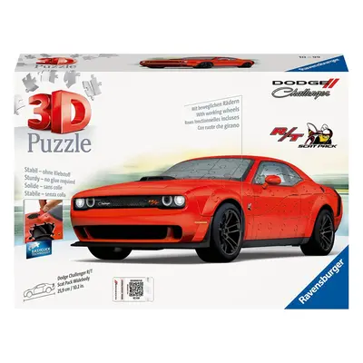 Ravensburger 11284 puzzle 3d dodge challenger r/t scat pack widebody 108 dílků