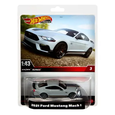 Mattel hot wheels prémiové auto 1:43 2021 ford mustang mach 1, hmd45