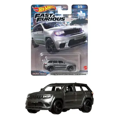 Mattel hot wheels premium rychle a zběsile jeep grand cherokee trackhawk